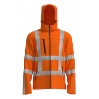 Softshell RWS stretch SSGRWS100 fluo-oranje maat XL