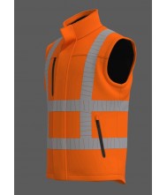 Bodywarmer RWS stretch BWRWS100 fluo-oranje maat L