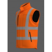 Bodywarmer RWS stretch BWRWS100 fluo-oranje maat L