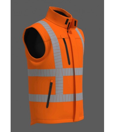 Bodywarmer RWS stretch BWRWS100 fluo-oranje maat XL