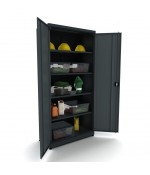 Metalen gereedschapskast 2 deurs incl. 4 planken