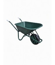 JMC Kruiwagen 100 Liter Poly Met Verzinkt Onderstel en nooit meer lek wiel Kruiwagen