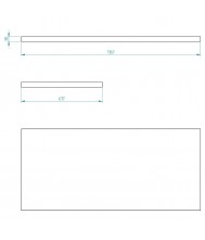 Bullram houten werkblad 1360 × 620 × 38 mm STARX DEEP