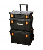 Fluxon 3-delige verrijdbare gereedschapskistenset