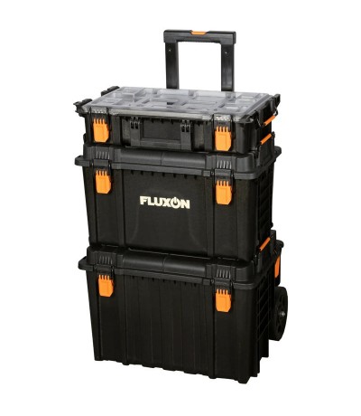 Fluxon 3-delige verrijdbare gereedschapskistenset Overig Accu gereedschap Fluxon 3-delige verrijdbare gereedschapskistenset Overig Accu gereedschap
