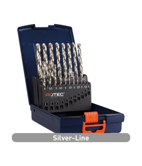 Rotec Spiraalborenset '105', Din 338, Type N, 19-Dlg Ø1-10 Abs