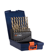 Rotec Spiraalborenset '111', Din 338, Type N, 19-Dlg Ø1-10 Abs