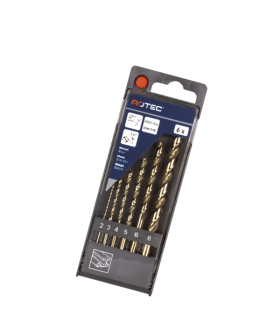 Rotec Spiraalborenset '111', Din 338, Type N, 6-Dlg Ø2-8