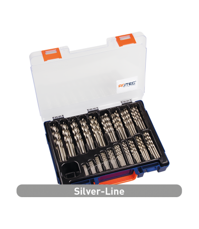 Rotec Spiraalborenset '105', Din 338, Type N, 170-Dlg Ø1-10 Rotec Spiraalborenset '105', Din 338, Type N, 170-Dlg Ø1-10