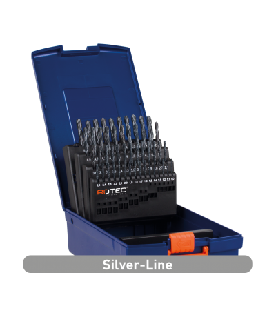 Rotec Spiraalborenset '107', Din 338, Type Uni-X, 6-Dlg Ø2-8 Rotec Spiraalborenset '107', Din 338, Type Uni-X, 6-Dlg Ø2-8