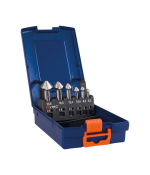 Rotec Verzinkfr.Set '407', Hss-G, 6-Dlg, M3-M10, Ø6,3-20,5