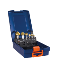 Rotec Verzinkfr.Set '404', Hss-G Tin, 6-Dlg, M3-M10, Ø6,3-20,5