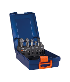 Rotec Verzinkfr.Set '407C', Hss-G Nanot, 6-Dlg, M3-M10, Ø6,3-20,5