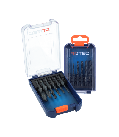 Rotec Combi-Boor/Tap Bit Set '316' Impact 6-Delig E6,3 M3-M10 Rotec Combi-Boor/Tap Bit Set '316' Impact 6-Delig E6,3 M3-M10