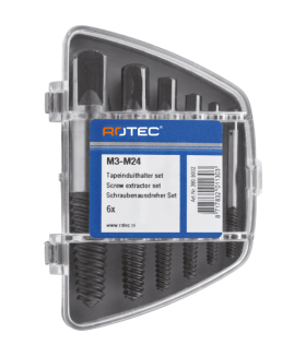 Rotec Tapeinduithalerset, 6-Dlg., M3-M24 (No.1-6) In Kunstst. Doos