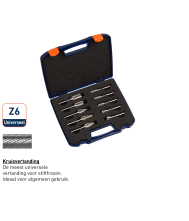 Rotec Opti Stiftfrezenset, 10-Dlg, Z6, B,C,F,G En L / Ø9,6 En 12,7
