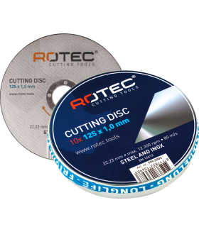 Rotec Doorslijpschijf Opti-Line, Ø125X1,0Xø22,2 In Blik