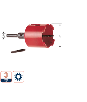 Rotec Diamantdozenboor 'Eco', M16, Ø82