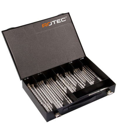ROTEC HAMERBORENSET '202', SDS+, QUATTRO-X, 40-DLG, ø6-12 ROTEC HAMERBORENSET '202', SDS+, QUATTRO-X, 40-DLG, ø6-12