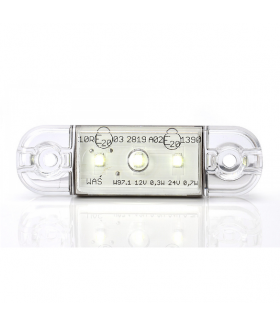 KSG LED Zij/Toplamp Wit 12/24Watt 3 leds Aanhanger verlichting LED