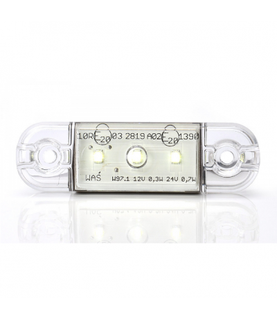 KSG LED Zij/Toplamp Wit 12/24Watt 3 leds Aanhanger verlichting LED