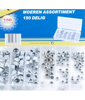 Assortiment borgmoeren 150 delig Assortiment doos