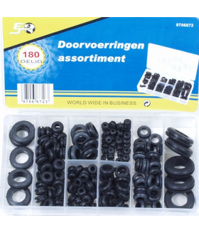 Assortiment doorvoerringen 180 delig Assortiment doos