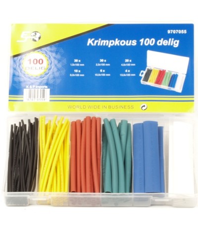 Assortiment krimpkous 100 delig Assortiment doos