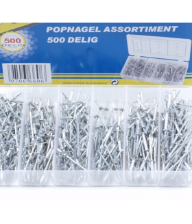 Assortiment popnagels 500 delig Assortiment doos