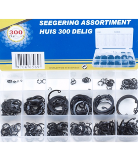 Assortiment seegerringen HUIS 300 delig