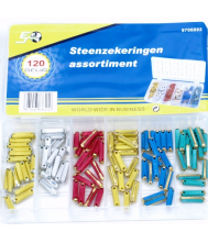 Assortiment steenzekeringen 120 delig