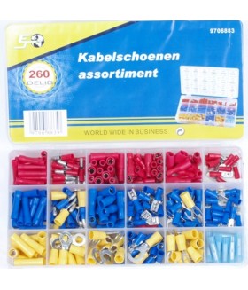 Assortiment kabelschoenen 260 delig Assortiment doos