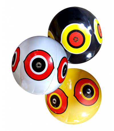 Scare eye ballon (wit/geel/zwart) per stuk Vogelverschrikker