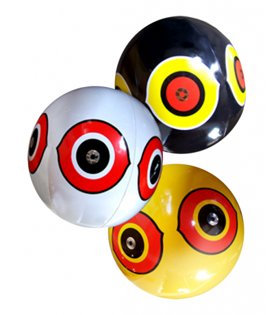 Vogelverschrikker Scare Eye ballon (wit/geel/zwart) per stuk