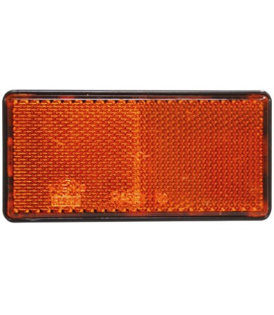 Reflector oranje rechthoekig 90 x 40mm Aanhanger verlichting