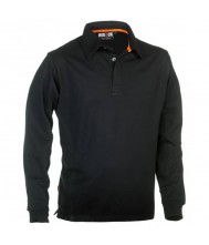 Herock Troja polo lange  mouwen zwart XL Poloshirt lange mouw