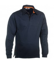 Herock Troja polo lange  mouwen  marine  M Poloshirt lange mouw