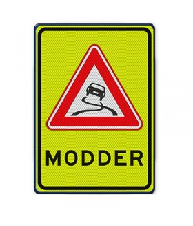 Modderbord Slipgevaar 40x60cm reflecterend | Vlak Overige