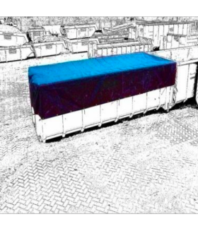 Dekkleed Cargotarp 3,5X5 mtr 570gr blauw Afdekkleden