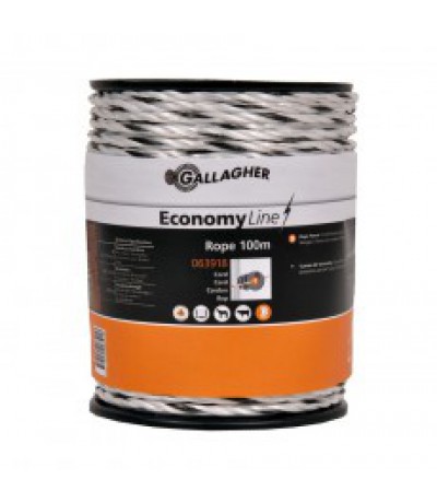 Gallagher economyline cord wit 100m Geleiders