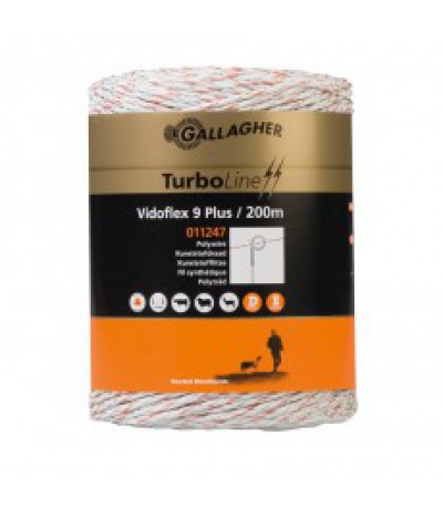 Gallagher vidoflex 9 turboline plus wit 200m