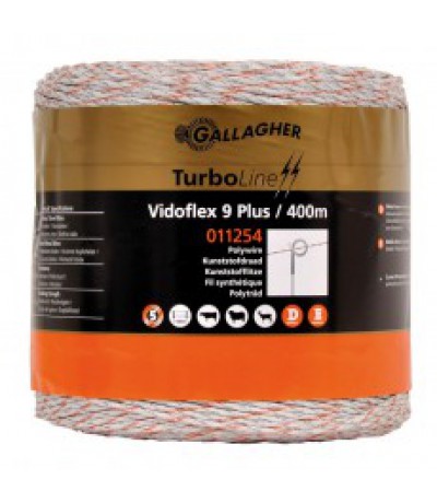 Gallagher vidoflex 9 turboline plus wit 400m