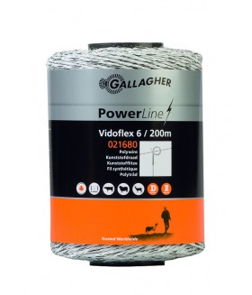 Gallagher vidoflex 6 wit 200m Geleiders