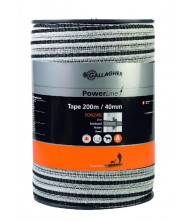 Gallagher powerline lint 40mm wit 200m Geleiders