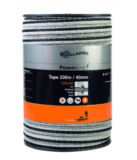 Gallagher powerline lint 40mm wit 200m Geleiders