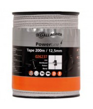 Gallagher powerline lint 12,5mm wit 200m