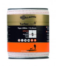 Gallagher turboline lint 12,5mm wit 200m