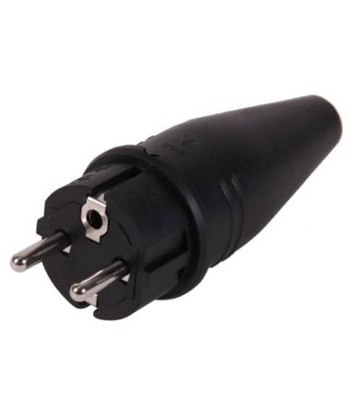 Rubber stekker + ra merk:abl stekkers
