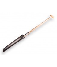 De wit draineerboorspade met steel bladmaat 60cm. Tuingereedschap